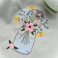 Bild 1 von Stickdatei Vase Blumenglas Blumen