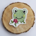 Bild 3 von Stickdatei Frosch kleiner Frosch mit Blume