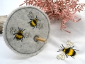 Bild 1 von Stickdatei Hummel Bienen mit ITH Glasabdeckung