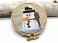 Bild 2 von Stickdatei Schneemann Kreuzstich Weihnachten Winter