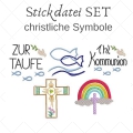 Stickdatei christliche Motive 10x10cm 5 Motive