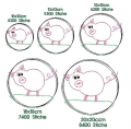 Bild 5 von Stickdatei doodle Schwein