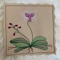 Bild 3 von Stickdatei Orchidee Mugrug verschiedene Größen  / (Variante) Untersetzer 10x10cm