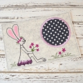 Bild 1 von  Stickdatei Untersetzer Hase 13x18cm und 13x20cm