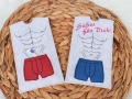 Bild 1 von Stickdatei Schokohülle Bauchmuskeln mit Shorts 