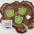 Bild 2 von Stickdatei Frosch Anhänger Schlüsselanhänger