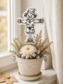 Bild 2 von Stickdatei Vogelscheuche Herbst  Redwork Konturstich mit ITH Stabstickdatei