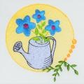 Bild 4 von Stickdatei Gießkanne mit Blumen