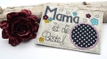 Bild 2 von Stickdatei  Mama  Mug Rug Tassenteppich 