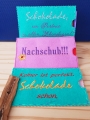 Bild 3 von Stickdatei Schokohülle Sprüche Schokolade SET