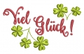 Bild 2 von Stickdatei viel Glück mit Klee Glücksbringer