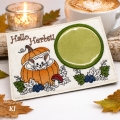 Bild 2 von Stickdatei Herbst Maus Kürbis Mugrug Tassenteppich ITH 