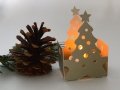 Bild 4 von Plotterdatei Weihnachtsbaum Tannenbaum Körbchen Teelicht Lichterhaus