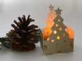 Bild 4 von Plotterdatei Weihnachtsbaum Tannenbaum Körbchen Teelicht Lichterhaus