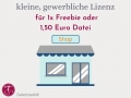 kleine gewerbliche Lizenz für eine 0 Euro Stickdatei