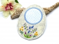 Bild 3 von ITH Mug Rug Stickdatei Eiform Blumen  / (Lizenz) Standard