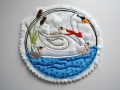 Bild 2 von Stickdatei Schwan doodle 10x10cm