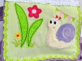 Bild 1 von Stickdatei Schnecke doodle mit Blume 13x18cm