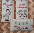 Bild 6 von Stickdatei Glück Schokohülle Glücksbringer SET ITH