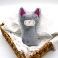 Bild 1 von Stickdatei Katze ITH Rassel Kuscheltier