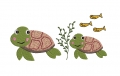 Bild 1 von Stickdatei Schildkröte Vollstickdatei