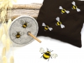 Bild 5 von Stickdatei Hummel Bienen mit ITH Glasabdeckung