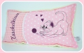 Bild 2 von Stickdatei Katze mit Wollknäul Redwork verschiedene Größen  / (Größe) SET 3 Größen