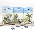 Bild 1 von ITH Lichterbeutel Sommer Strand Urlaub  / (Stickrahmengröße) 13x18cm