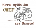 Bild 2 von Stickdatei Camping für Geschirrtuch Schürze CHEF mit Bus