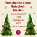 Gutschein verschenken - Adventskalender voller Stickdateien 2025