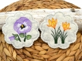 Bild 4 von Stickdatei Untersetzer Frühlingsblumen Krokus Tulpe Schneeglöckchen Stiefmütterchen