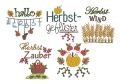 Bild 2 von Stickdatei Herbst Motive SET verschiedene Größen - Dekoration für Herbstprojekte