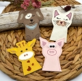 Stickdatei ITH Fingerpuppen Tiere SET Hund Katze Schwein Giraffe