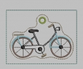 Bild 2 von Stickdatei ITH Fahrrad Schlüsselanhänger
