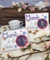 Bild 4 von Stickdatei  Mama  Mug Rug Tassenteppich 