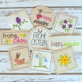 Bild 2 von Stickdatei Label Ostern 9 Motive