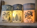 Bild 2 von Stickdatei Lichterbeutel Weihnachten SET Wald Glocke Wichteltür