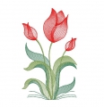 Stickdatei Tulpen Tulpenstrauß verschiedene Größen