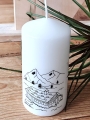 Bild 5 von Vorlage für Kerzentattoo Landliebe Alm Berge pdf Kerzensticker für Wasserschiebefolie
