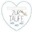 Bild 7 von ITH Stickdatei Geschenkanhänger Kommunion Taufe  / (Größe) 10x10cm