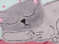 Bild 7 von Stickdatei Katze doodle schlafende Katze verschiedene Größen