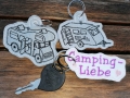 Bild 6 von Stickdatei Camper Camping Anhänger Schlüsselanhänger ITH