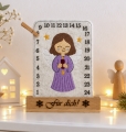 Stickdatei ITH Tischadventskalender Engel ab 10x10cm Adventskalender 
