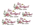 Bild 2 von Stickdatei Blumen Hochzeit alles Gute