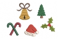 Bild 1 von Stickdatei Weihnachten Minis 5er SET