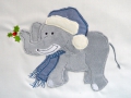 Bild 3 von Stickdatei doodle Elefant Winter SET XL