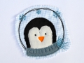 Stickdatei Pinguin doodle 2er SET  / (Größe/ Stickrahmen) 10x10cm