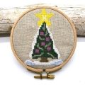 Stickdatei Weihnachtsbaum Kreuzstich Weihnachten Winter