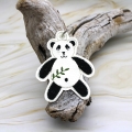 Stickdatei ITH Anhänger Pandabär