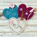 Bild 6 von ITH Stickdatei Anhänger Herzen zu Ostern  / (Größe) SET 10x10cm + 13x13cm